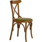 Bengi Ticaret Sandalye 19897 Zus248 Çapraz Sırtlık Model Bambu Retro Ayak Açık Ceviz El Yapım