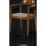 Bengi Ticaret Sandalye ST 142200 Zus586-138 TAM EĞİKKOLÇAK Kayın RETRO Parlak Ceviz keten kumaş