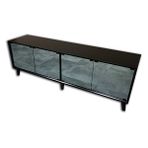 Bengi Ticaret ST 17959 Modern Konik Ayna Parlak Gri Kayın El yapımı TV Sehpası