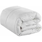 Bengi Ticaret Yorgan 90167 Silikon akmr TEK Kişi Model Beyaz Pamuk Kumaş hijyenik paket El Yapı - 155 x 215 cm