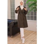 benguen 61533 Kuşaklı Trençkot Haki