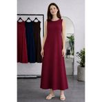 benguen Kolsuz İçlik Elbise N8102 Bordo