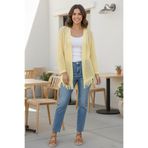 benguen Yazlık Pamuk Hırka R4524 Limon Sarısı
