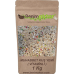 Benim Aktar 1 kg Muhabbet Kuş Yemi Vitaminli