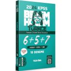 Benim Hocam Yayınları 2024 KPSS Türkçe Tamamı Çözümlü Deneme