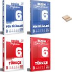 Benim Hocam Yayınları Benim Hocam 6. Sınıf Fen ve Türkçe Fasikülüm ve Soru Bankam 4lü Set + Telefon Standı