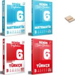 Benim Hocam Yayınları Benim Hocam 6. Sınıf Matematik ve Türkçe Fasikülüm ve Soru Bankam 4lü Set + Telefon Standı