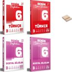 Benim Hocam Yayınları Benim Hocam 6. Sınıf Türkçe ve Sosyal Fasikülüm ve Soru Bankam 4lü Set + Telefon Standı