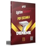 Benim Hocam Yayınları KPSS Eğitim Bilimleri PDF Çözümlü 7 Deneme