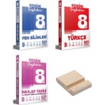 Benim Hocam Yayınları Lgs 8. Sınıf Fen Bilimleri Türkçe ve Inkılap Benim Fasikülüm 3lü Set + Telefon Standı