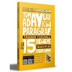 Benim Hocam Yayınları Tüm Adaylar için Paragraf Tamamı Çözümlü 15 Deneme