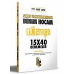 Benim Hocam Yayınları TYT MSÜ KPSS Sınav Uzmanlarından Türkçe 15x40 Adet Deneme