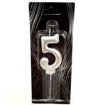 Benim Marifetlerim - 5 Yaş Gümüş Pasta Mumu