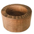 Benim Marifetlerim - Ağaç Kütük Tealight Yuvarlak Naturel Mumluk