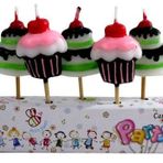 Benim Marifetlerim - Cup Cake Modeli Kürdanlı Pasta Mumu