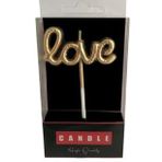 Benim Marifetlerim Love Altın Pasta Mumu