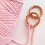 Benim Marifetlerim - Pembe Büklüm Makrome ipi 4 mm 250 Gram