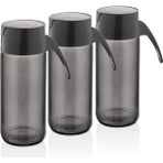 Benimer 3 Adet 500 ml Cam Yağ Sirke Sos Şişesi - Siyah