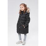 benitto kids Benittokids Kız Çocuk Natürel Kürklü Kaban 51301