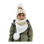 Benitto Kids Çocuk Ayıcıklı Atkı Bere Takımı 7019