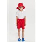 Benitto Kids Düz Erkek Çocuk Deniz Şortu 7005 - 4 Yaş - Kırmızı