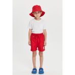 Benitto Kids Düz Erkek Çocuk Deniz Şortu 7005 - 8 Yaş - Kırmızı