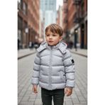 Benitto Kids Erkek Bebek Şişme Mont 51374 - 00E-Gri - 2 Yaş