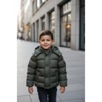 Benitto Kids Erkek Bebek Şişme Mont 51374 - 3M9-Haki - 3 Yaş