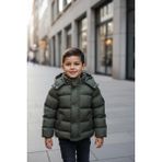 Benitto Kids Erkek Bebek Şişme Mont 51374 - 3M9-Haki - 6 Yaş
