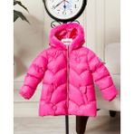 Benitto Kids Kız Bebek Kapüşonlu Fermuarlı Şişme Mont 51351 - 2 Yaş - Pembe