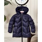 Benitto Kids Kız Bebek Kapüşonlu Fermuarlı Şişme Mont 51351 - 3 Yaş - Lacivert