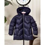 Benitto Kids Kız Bebek Kapüşonlu Fermuarlı Şişme Mont 51351 - 6 Yaş - Lacivert