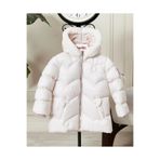 benitto kids Kız Bebek Kapüşonlu Fermuarlı Şişme Mont 51351
