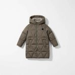 Benitto Kids Kız Çocuk 22BNT51251 Haki Kaban Uzun Kol Oversize Kış Sezonu Su İtici Özellik - 10 Yaş