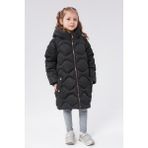 Benitto Kids Kız Çocuk Kaban 51302 Siyah Renkli Yumuşak Malzeme ile Şık Tasarım - 6 Yaş