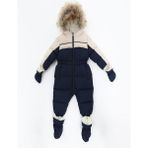 Benitto Kids Lacivert Erkek Bebek Astronot Tulum Uzun Kol Polar Astar Su Geçirmez Kumaş - 3 - 6 Ay