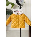 Benittokids Erkek Bebek Çocuk Kulaklı Kapüşonlu Mont 51323 - Sarı - 9 - 12 Ay