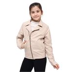 Benittokids Kız Çocuk Deri Ceket 51262 pudra 6 YAŞ
