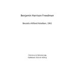 Benjamin Harrison Freedman Beszéd a Willard Hotelben, 1961: Cionizmus és Németország Fejlődések 1916-tól 1938-ig