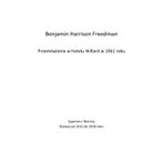 Benjamin Harrison Freedman Przemówienie w hotelu Willard, 1961: Syjonizm i Niemcy Rozwój od 1916 do 1938 roku