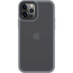 Benks Apple iPhone 12 Pro Max Kılıf Arkası Mat Buzlu Benks Hybrid Kapak - Gri