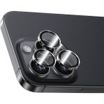 Benks Apple iPhone 16 Pro Max Uyumlu Ar Glass Warrior Transparan Premium Cam Kamera Lens Koruyucu Şeffaf