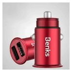 Benks C27 Araç Şarj Cihazı Çift USB 4.8A Hızlı Şarj Aleti Çakmaklık