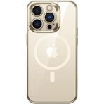Benks iPhone 14 Pro Max Uyumlu Magsafe Özellikli Cam Yüzey Ekran Koruyuculu Electroplated Kapak Kılıf