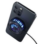 Benks W07 2in1 Magnetic Rgb Telefon Soğutucu Fan Magsafe Siyah 15 W Kablosuz Şarj Aleti