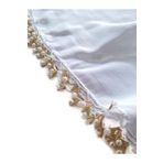 BENLİ Inci Boncuklu Gold El Oyalı Eşarp Yazma 100x100cm