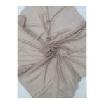 BENLİ Kadın Bej Koton Pamuklu Flamlı Eşarp 100 x 100 cm