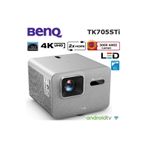 Benq Tk705sti 4k Kısa Mesafe Ev Sinema Projeksiyon Cihazı Google Tv, Netflix, Kablosuz