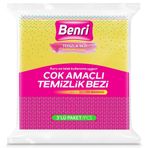 Benri 3'lü Çok Amaçlı Temizlik Bezi
