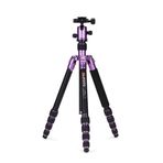 Benro Mefoto Purple A-1350q1 Roadtrip Aluminum Travel Tripod Kit